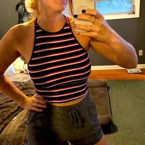 Wild Fable Striped Crop Top